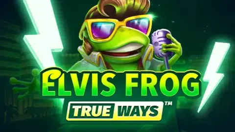 Elvis Frog TRUEWAYS game logo