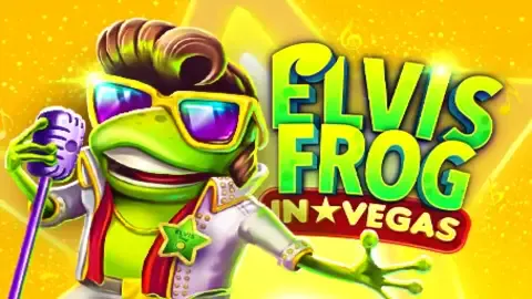 Elvis Frog in Vegas slot logo
