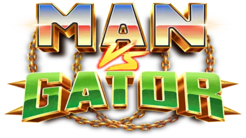 Man Vs Gator slot logo