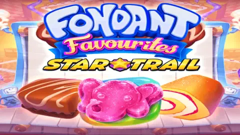 Fondant Favourites Star Trail slot logo