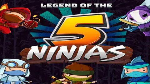 Legend of the 5 Ninjas slot logo