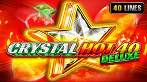 Crystal Hot 40 Deluxe slot logo