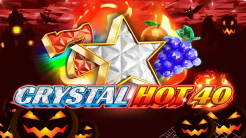 Crystal Hot 40 Halloween slot logo