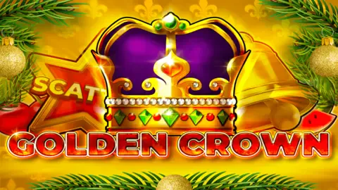 Golden Crown Christmas slot logo