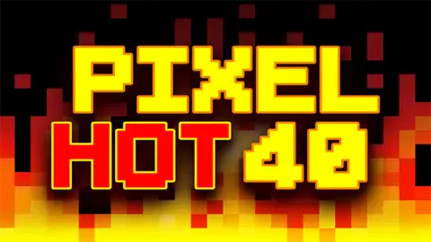Pixel Hot 40 slot logo