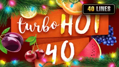 Turbo Hot 40 Christmas slot logo