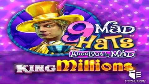 9 Mad Hats King Millions slot logo