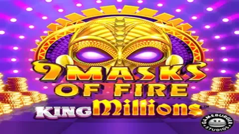 9 Mask of Fire King Millions slot logo