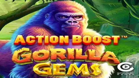 Action Boost Gorilla Gems slot logo