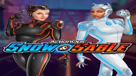 Action Ops Snow and Sable slot logo
