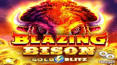 Blazing Bison Gold Blitz slot logo