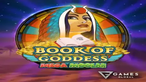 Book of Goddess Mega Moolah slot logo