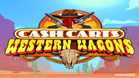 Cash Carts Western Wagons slot logo