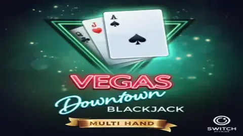 Multihand Vegas Downtown Blackjack game logo
