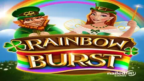 Rainbow Burst slot logo