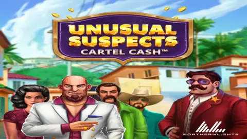 Unusual Suspects Cartel Cash slot logo