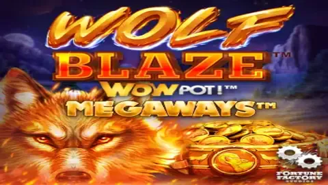 Wolf Blaze WOWPOT Megaways slot logo