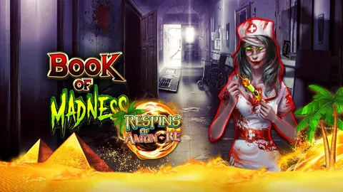 Book of Madness Respins of Amun-Re slot logo