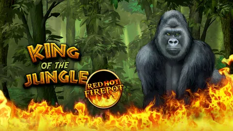 King of the Jungle Red Hot Firepot slot logo