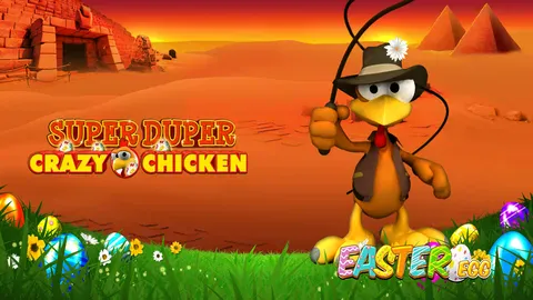 Super Duper Crazy Chicken Easter Egg slot logo