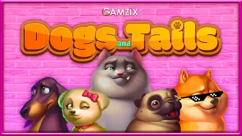 Dogs and Tails slot logo