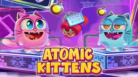 Atomic Kittens slot logo