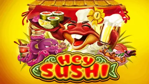 Hey Sushi slot logo