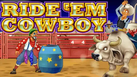 Ride 'em Cowboy slot logo