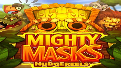 Mighty Masks slot logo