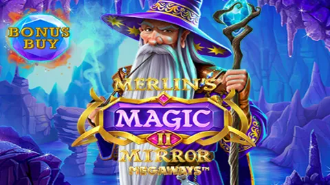 Merlin’s Magic Mirror Megaways slot logo