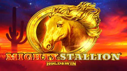 Mighty Stallion Hold & Win slot logo