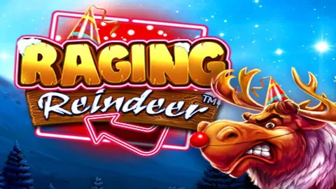 Raging Reindeer slot logo