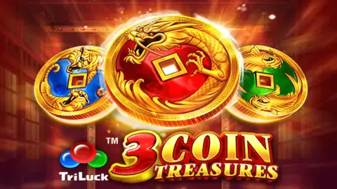 3 Coin Treasures slot logo