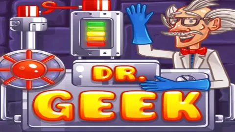 Dr. Geek slot logo