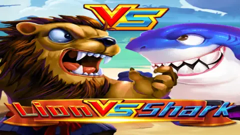 Lion vs. Shark slot logo