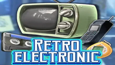 Retro Electronic slot logo