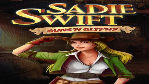 Sadie Swift: Guns’n Glyphs slot logo