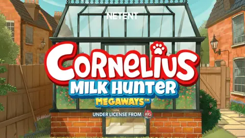 Cornelius Milk Hunter Megaways slot logo