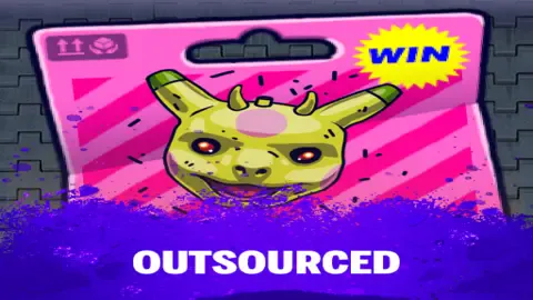 Outsourced slot logo