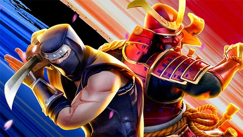 Ninja vs Samurai slot logo