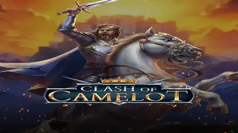 Clash of Camelot slot logo