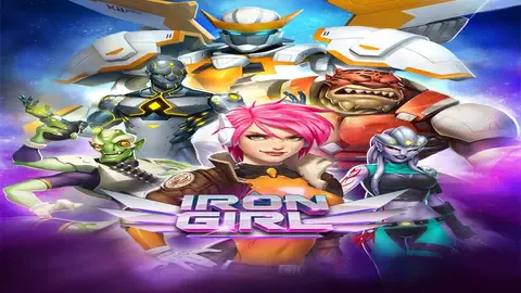 Iron Girl slot logo