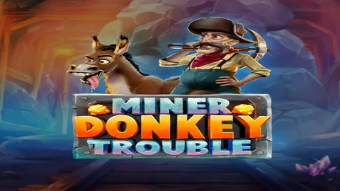 Miner Donkey Trouble slot logo