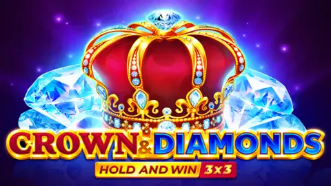 Crown and Diamonds: Hold and Win slot logo