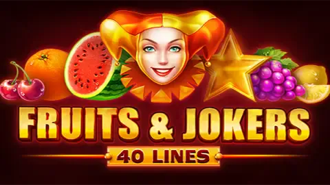 Fruits&Jokers: 40 lines slot logo