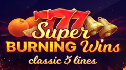 Super Burning Wins: classic 5 lines game logo