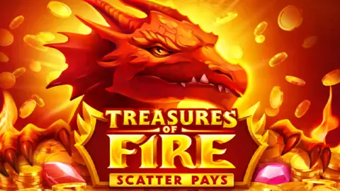 Treasures of Fire: Scatter Pays slot logo