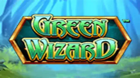 Fire Blaze Green Wizard slot logo