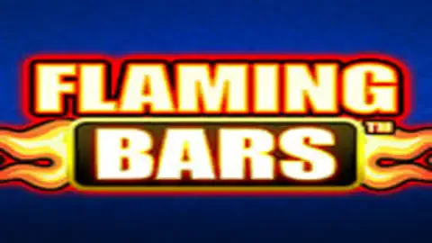 Flaming Bars slot logo