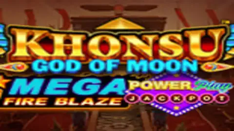 Mega Fire Blaze Khonsu God of Moon Powerplay Jackpot slot logo